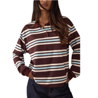 AIKO™ – Refined Striped Long Sleeve Top