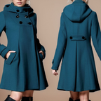 Adella™ | Elegant Hooded Pocket Jacket