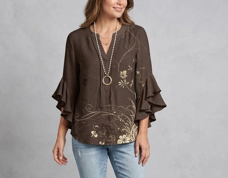 Isabella™ | Ruffle Sleeve Blouse