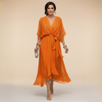 Arabella | Flowing V-Neck Silhouette Dress