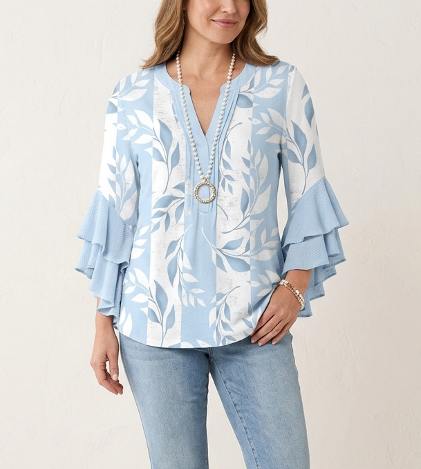Isabella™ | Ruffle Sleeve Blouse