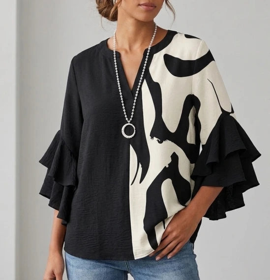 Isabella™ | Ruffle Sleeve Blouse