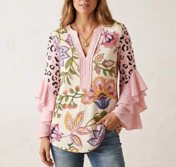 Isabella™ | Ruffle Sleeve Blouse