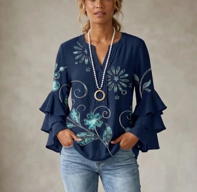 Isabella™ | Ruffle Sleeve Blouse