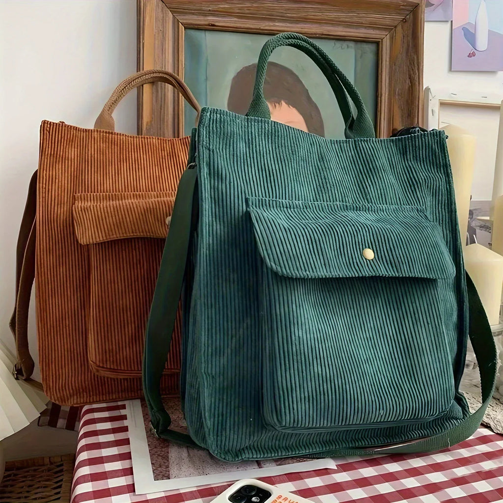 Harriet Corduroy Day Tote