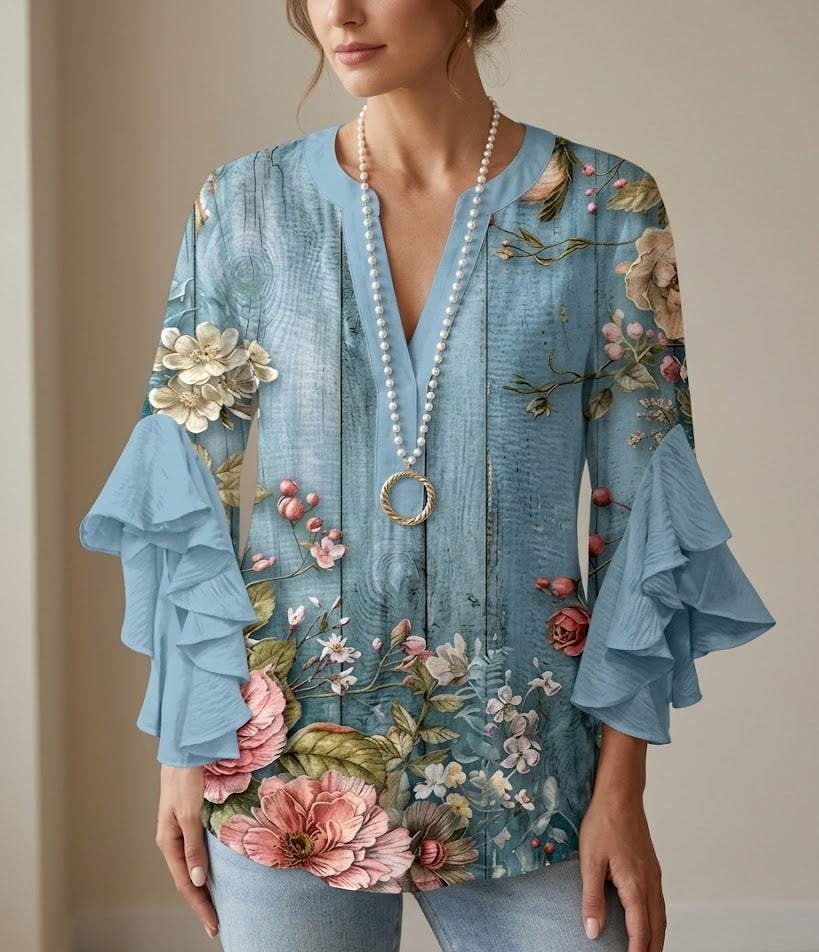 Isabella™ | Ruffle Sleeve Blouse